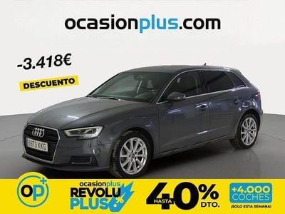 Usado Audi A3 Design 150 CV (110 kW) 2018 Gris Berlina