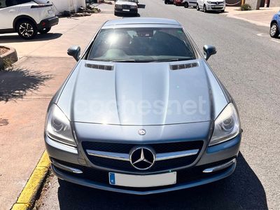 Usado Mercedes SLK200 184 CV (135 kW) 2011 Azul Descapotable