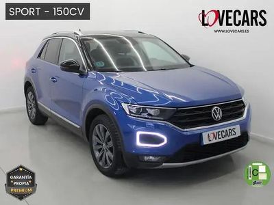 Begagnad VW T-Roc Sportline 150 HK (110 kW) 2022 Blå SUV
