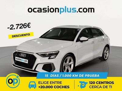 Usado Audi A3 S-Line 150 CV (110 kW) 2023 Blanco Berlina