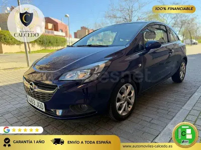 Usado Opel Corsa Expression 75 CV (55 kW) 2015 Azul Utilitario