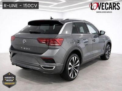 Usado VW T-Roc R-line 150 CV (110 kW) 2022 Gris / plata SUV