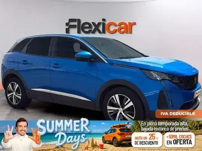 Usado Peugeot 3008 Active 130 CV (95 kW) 2021 Azul SUV