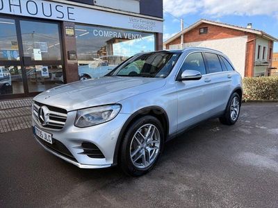 Usado Mercedes GLC220 AMG line 170 CV (125 kW) 2016 Gris / plata SUV