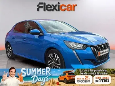 Usado Peugeot 208 Allure 100 CV (73 kW) 2020 Azul Utilitario