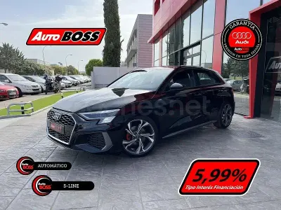 Usado Audi A3 S-Line 150 CV (110 kW) 2022 Negro Berlina