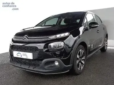 Usado Citroën C3 Feel 82 CV (60 kW) 2019 Negro Utilitario