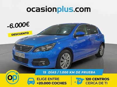 Usado Peugeot 308 Allure 130 CV (95 kW) 2021 Azul Berlina