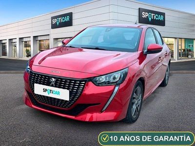 Usado Peugeot 208 Active 100 CV (73 kW) 2021 Rojo Utilitario