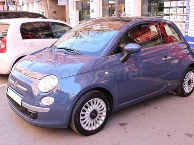 Usado Fiat 500 Lounge 69 CV (50 kW) 2013 Azul Berlina