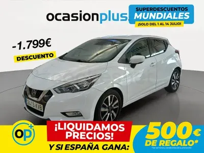 Usado Nissan Micra N-Connecta 100 CV (73 kW) 2019 Blanco Utilitario