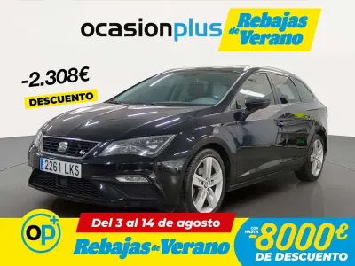 Usado Seat Leon ST FR 131 CV (96 kW) 2020 Negro Familiar