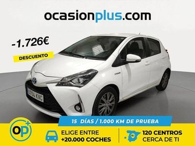 Usado Toyota Yaris Hybrid Active 100 CV (73 kW) 2019 Blanco Berlina