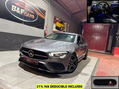 Usado Mercedes CLA200 Shooting Brake 150 CV (110 kW) 2021 Gris / plata Familiar