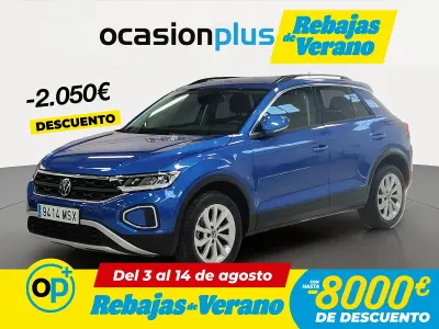 Usado VW T-Roc Life 110 CV (80 kW) 2024 Azul SUV