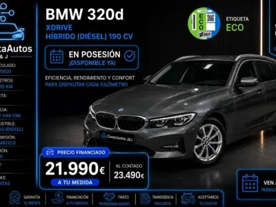 Usado BMW 320 Comfort Edition 190 CV (139 kW) 2021 Gris Familiar