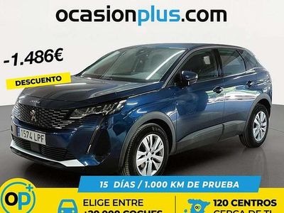 Usado Peugeot 3008 Active 131 CV (96 kW) 2021 Azul SUV