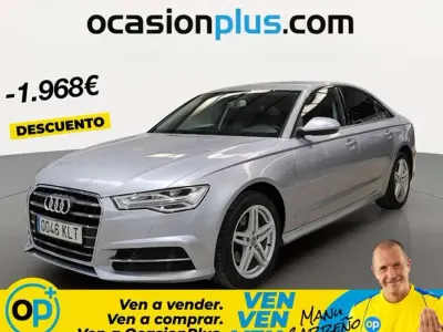 Usado Audi A6 S-Line 190 CV (139 kW) 2018 Plateado Berlina