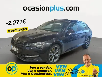 Usado Skoda Superb SportLine 272 CV (200 kW) 2019 Negro Familiar