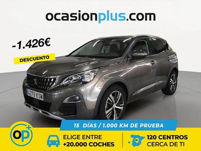 Usado Peugeot 3008 Allure 130 CV (95 kW) 2018 Gris SUV