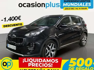 Usado Kia Sportage GT-Line 177 CV (130 kW) 2017 Negro SUV