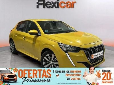 Usado Peugeot 208 Active 100 CV (73 kW) 2020 Amarillo Utilitario