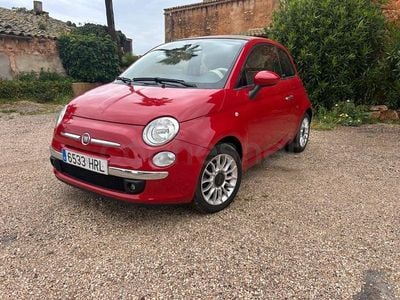 Usado Fiat 500 Lounge 69 CV (50 kW) 2013 Rojo Descapotable