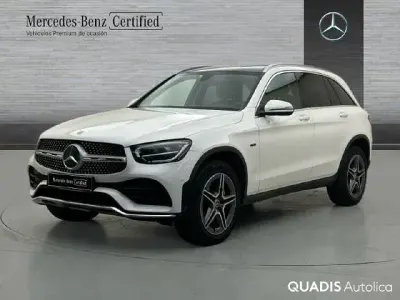 Usado Mercedes GLC300e 320 CV (235 kW) 2021 Blanco polar