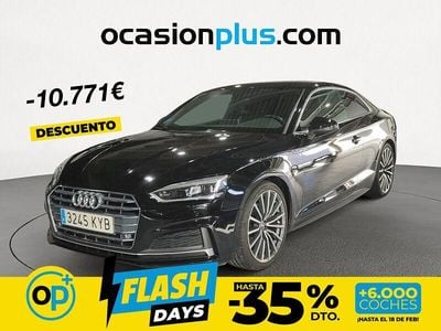 Usado Audi A5 S-Line 190 CV (139 kW) 2019 Negro Coupe