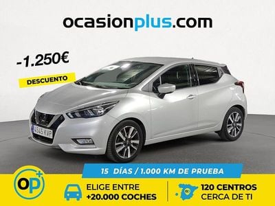 Usado Nissan Micra N-Connecta 90 CV (66 kW) 2019 Gris Utilitario