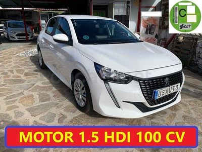 Usado Peugeot 208 Active 100 CV (73 kW) 2021 Blanco Utilitario
