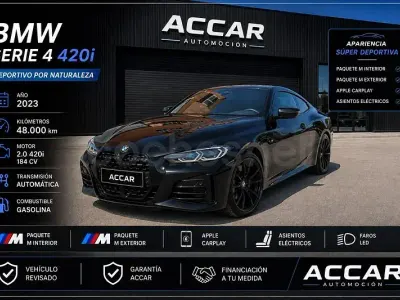 Usado BMW 420 Coupé 184 CV (135 kW) 2023 Negro Coupe