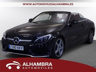 Usado Mercedes C220 170 CV (125 kW) 2018 Negro Descapotable