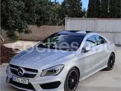 Usado Mercedes CLA220 AMG line 170 CV (125 kW) 2013 Gris / plata Coupe