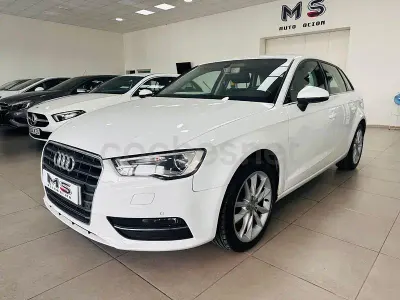 Usado Audi A3 S-Line 110 CV (80 kW) 2015 Blanco Berlina