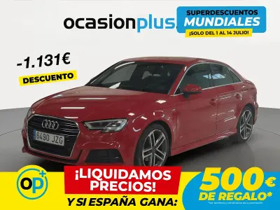 Usado Audi A3 S-Line 116 CV (85 kW) 2017 Rojo Berlina