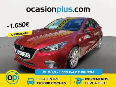 Rojo Usado 2015 Mazda 3 Luxury Berlina | 11.250 € (Buen precio)