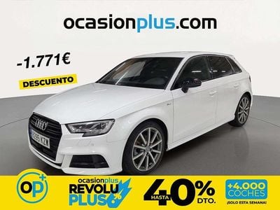 Usado Audi A3 S-Line 115 CV (84 kW) 2019 Blanco Berlina