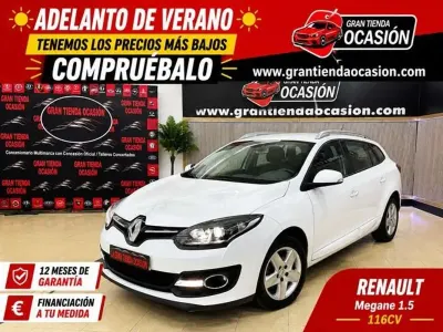 Usado Renault Mégane GrandTour Business 95 CV (69 kW) 2016 Blanco Familiar