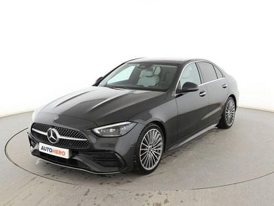 Usado Mercedes C220 AMG line 220 CV (161 kW) 2022 Negro Berlina