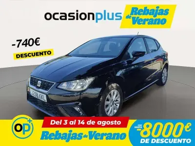 Usado Seat Ibiza Style 75 CV (55 kW) 2018 Negro Utilitario