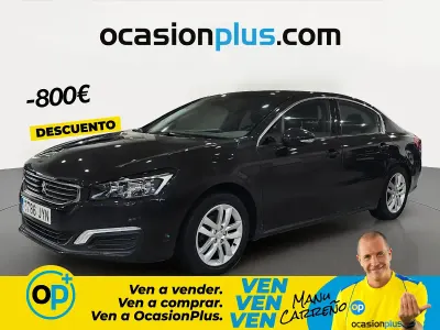 Usado Peugeot 508 Active 120 CV (88 kW) 2017 Gris Berlina
