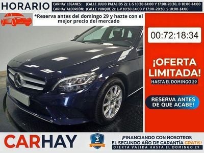 Usado Mercedes C200 Business 162 CV (119 kW) 2019 Negro Familiar