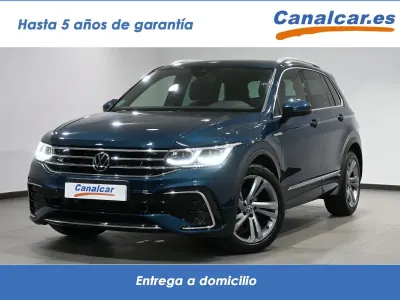 Usado VW Tiguan R-line 150 CV (110 kW) 2022 Azul cobalto SUV