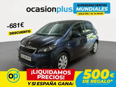 Usado Peugeot 108 82 CV (60 kW) 2017 Azul Berlina