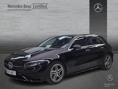 Usado Mercedes A180 AMG line 136 CV (100 kW) 2025 Negro noche