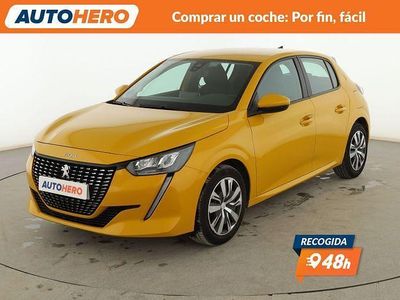 Usado Peugeot 208 Active 101 CV (74 kW) 2020 Amarillo Utilitario