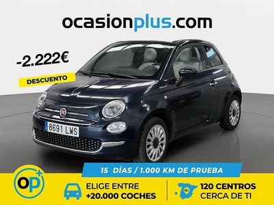 Azul Usado 2022 Fiat 500 Dolcevita Descapotable | 11.250 € (Precio justo)