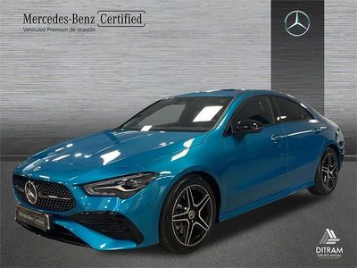 Usado Mercedes CLA220 AMG line 190 CV (139 kW) 2025 Azul Berlina