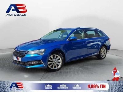 Usado Skoda Superb Style 219 CV (161 kW) 2020 Azul Familiar